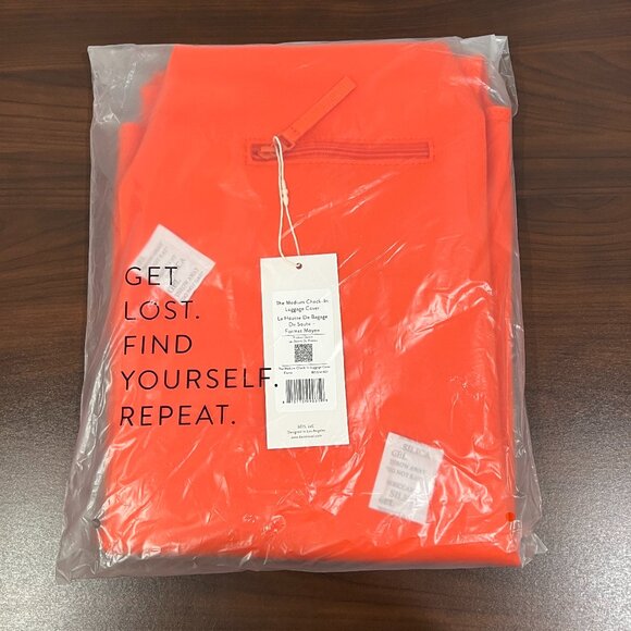 Beis The Medium Check-In Luggage Cover in Flame NWT - Picture 1 of 7